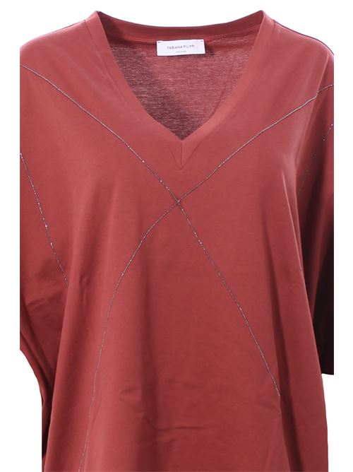Over t-shirt with applications FABIANA FILIPPI | JED273W141D3233037